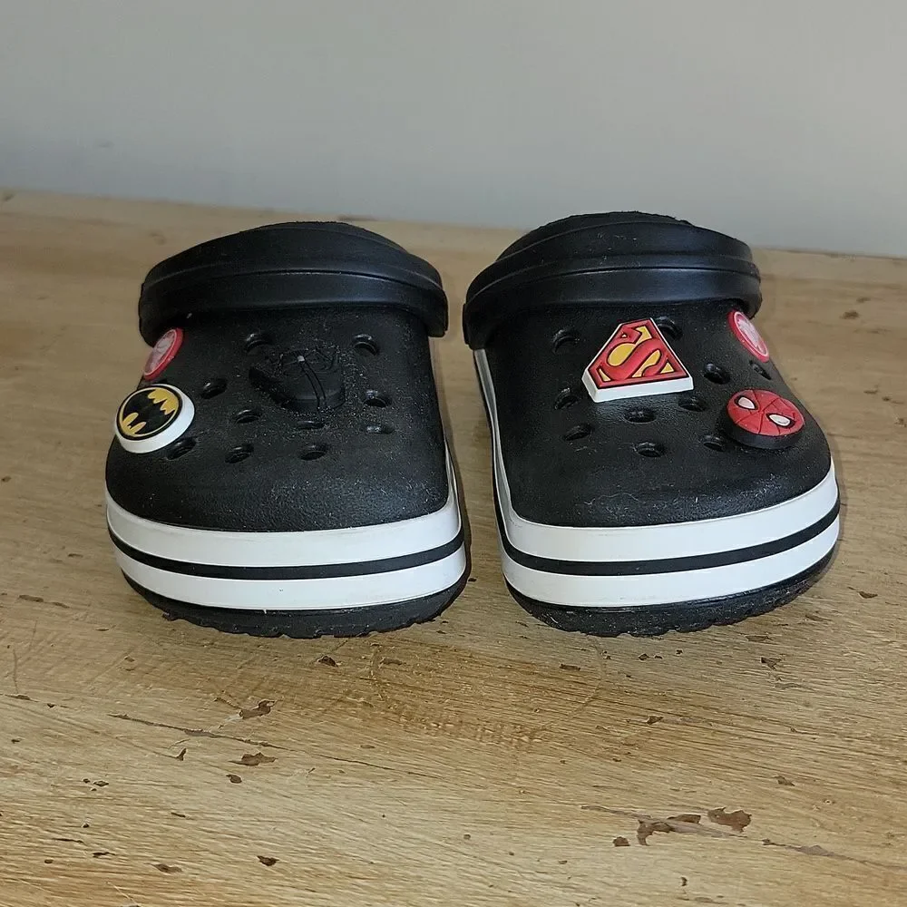 Crocs Crocband Kids Classic Clog Slip On Slides Black Star Wars Size 12